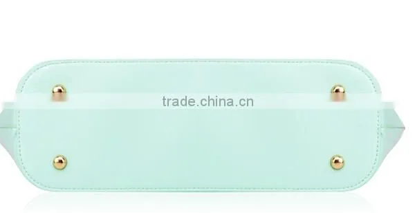 2015 Best Selling Fashion Candy Color Lady Leather Handbag photo-5