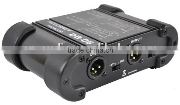 1/4" Instrument to 1/4" XLR Dual Channel DI Box DB-06 photo-3