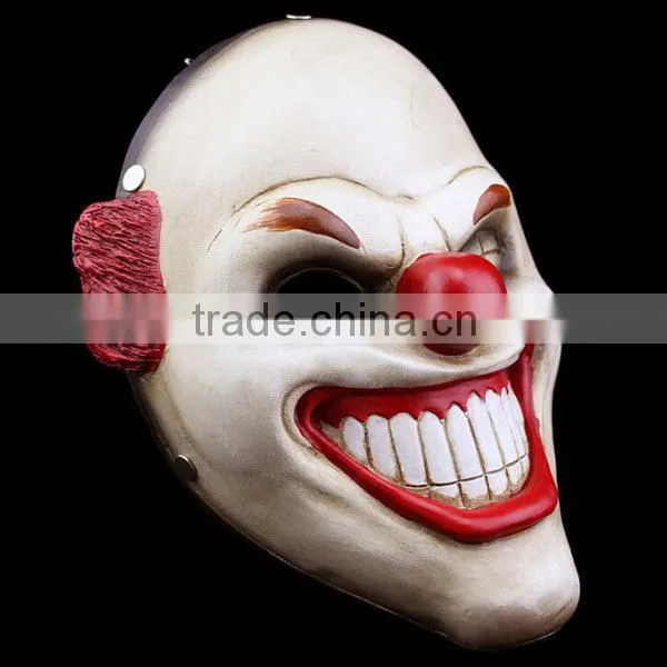 In-stock 2015 High Quality Resin Halloween Party Mask Props Clown Payday 2 Red Nose photo-5