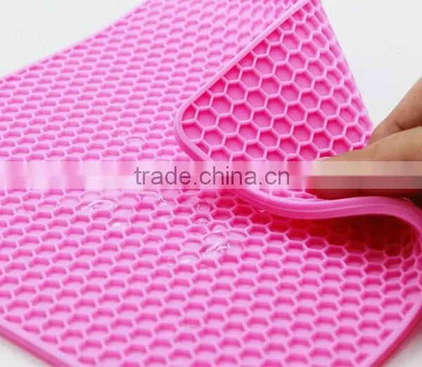2015 Custom Honeycomb Shape Silicone Pads/kitchen Silicon Mats photo-5