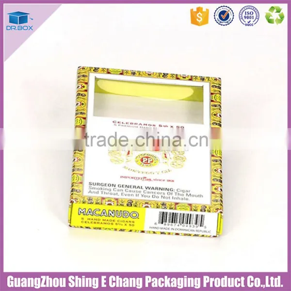 2016 Logo Customized Paper Printing Display Unique Packaging Box for Cigar With Insert photo-6
