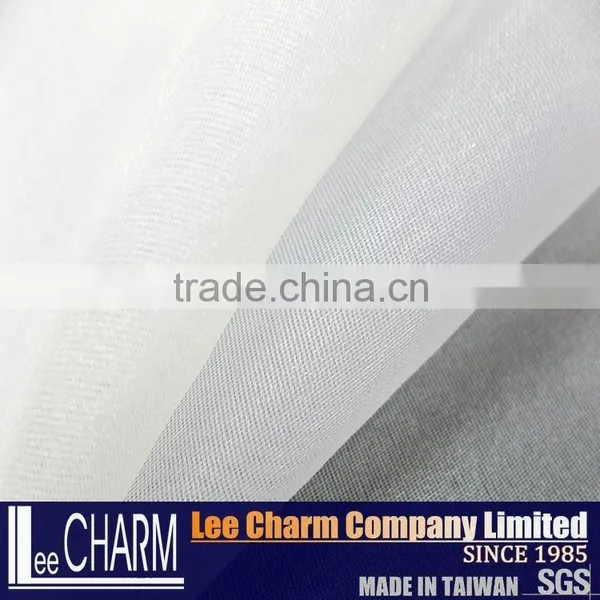 100% Polyester Satin Ivory Organza Fabric photo-5