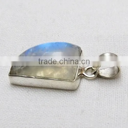 Design !! Rainbow Moonstone 925 Sterling Silver Pendant, Handmade Silver Jewellery, Wholesale Silver Jewellery photo-4