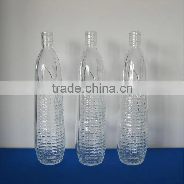 375ML 750ML CORN SHAPE LIQUOR BOTTLE