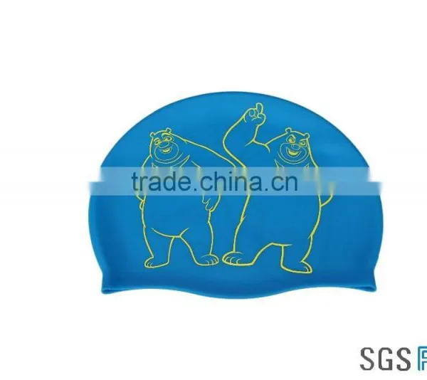 Kids Adults Size Factory Price Humanized Design Original Custom Waterproof Swimming Cap Swim Caps photo-5