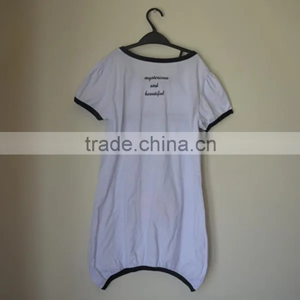 Custom Logo Promotional 100% Cotton Printing Elongated White Women Ladies t Shirt photo-2