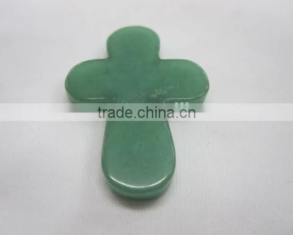 Cross Pendant Green Aventurine Pendant Fittings Gemstone Jewellery photo-2