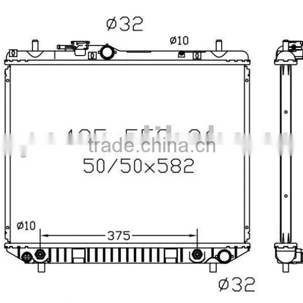 Auto Radiator(suitable For: Terios 1.3 97- OEM No.: 16400-87402 AT)