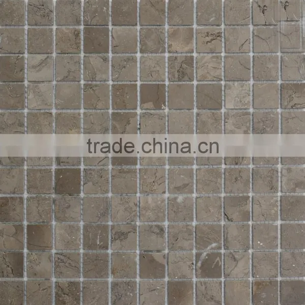 Hight Quality Honed Timber White Marble Square Mosaic Tiles photo-3