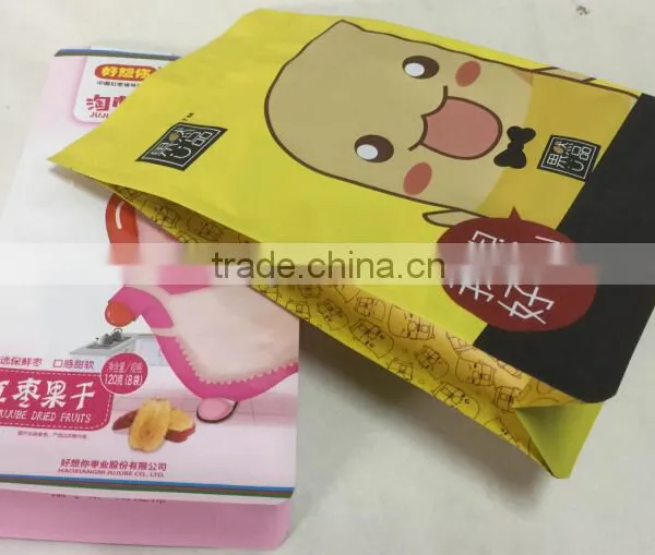 Box Bottom Plastic Bags For Nuts Fruits Packing photo-3