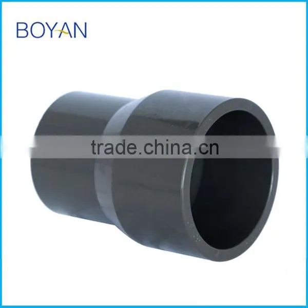 Wholesale Suppliers BOYAN PVC UPVC ASTM SCH80 Grey Pipe Fitting Reducing Hydraulic Coupling photo-2