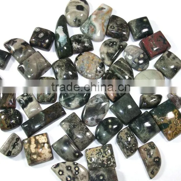 Natural Ocean Jasper Stone Natural Semi Precious Stones Wholesale Loose Cabochon Gemstones Authentic Gemstones