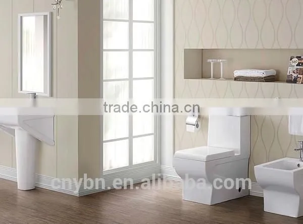 China Sanitary Ware Ceramic One Piece Toilet With s Trap photo-2