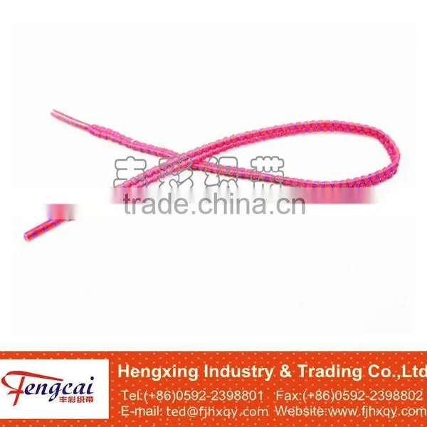 Polyester elastic shoelace