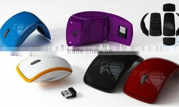 .com Supplier Best Selling Mini Mouse 2.4 G Folding Wireless Mouse Stock photo-6
