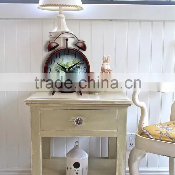 Red Decorative Retro Style Metal Digital Prayer Time Clock photo-2