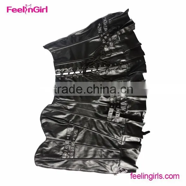2016 Wholesale Leather Overbust Asian Sexy Lingerie Corset photo-5