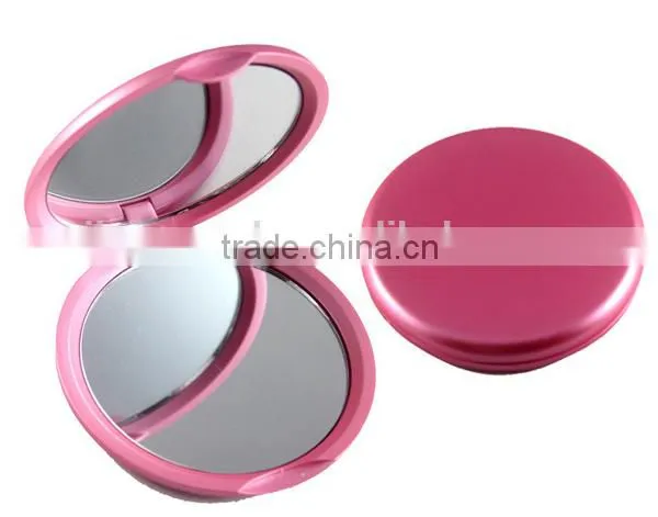 Promotional Round Compact Mirror With 2X Magnifying Double Sides photo-6