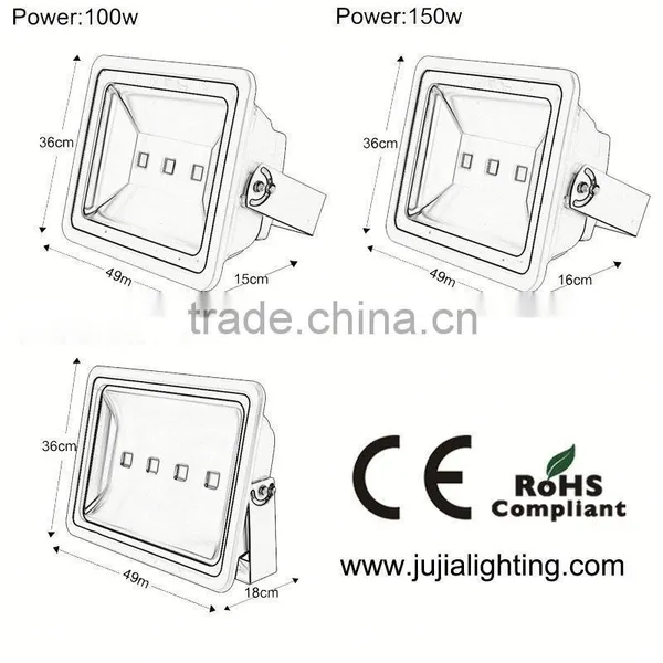 Fedex Free Shipping CE ROHS Black Cover Led Flood Light 80w photo-2