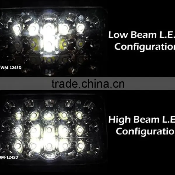 LED WM-1245D 4''x6'' 45W LED Headlamp Replacement 12V 24V Car Truck photo-5