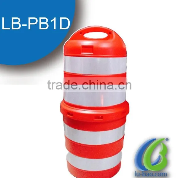 Traffic Safety Plastic Channelizer Drum/ 1100mm Water Filled Traffic Road Barrier photo-3