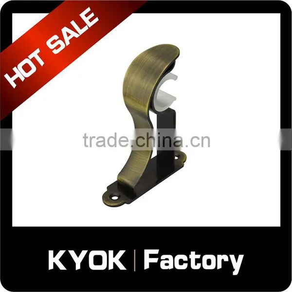 KYOK 16/19/22mm Stainless Steel Curtain Rod Bracket,double Curtain Brackets,supporting Curtain Rod Bracket photo-4
