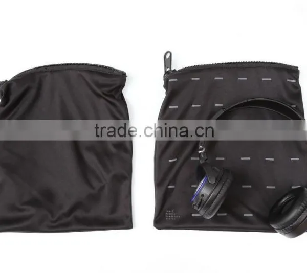 Headphone Earphone Winding Wire Accessories , Purpose Zipper PU & EVA Case Pouch photo-4