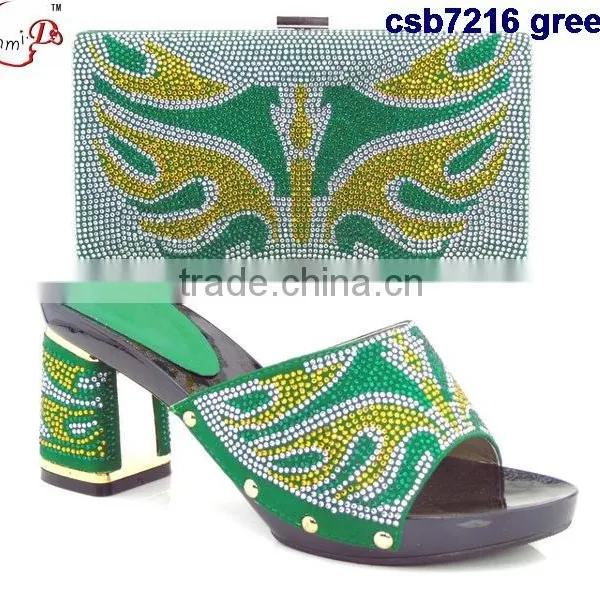 CSB7216 New Design for Women Shopping Cheap Italian Shoes Matching Bags photo-6