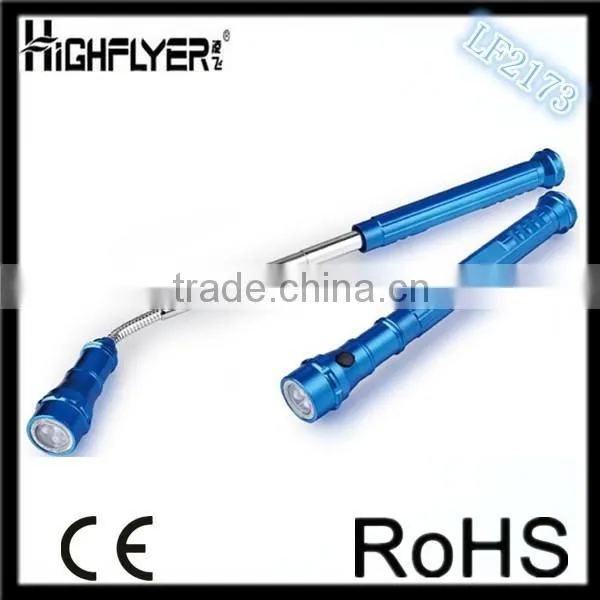 3 LED Magnetic Flashlight Torch/ Flexible Antenna Flashlight Flash Light