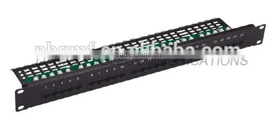 48 Ports Cat5e 8*6 Patch Panel With 110 IDC
