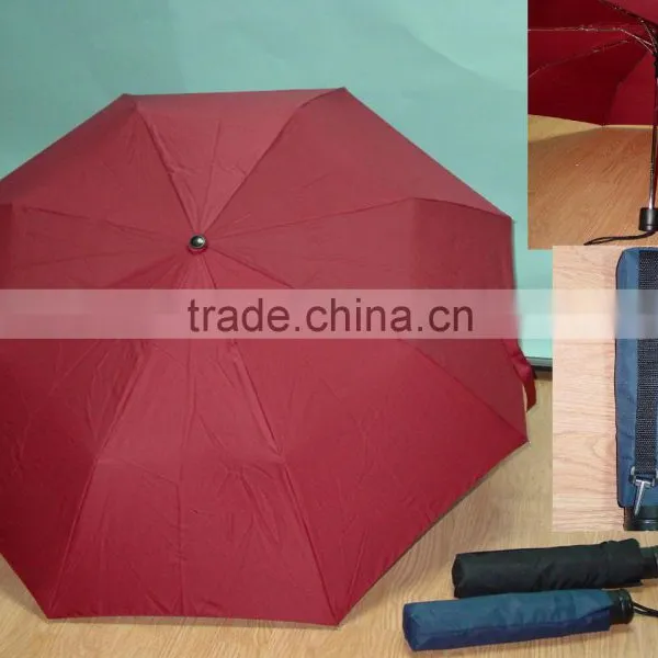 THREE FOLD MANUAL OPEN UMBRELLA