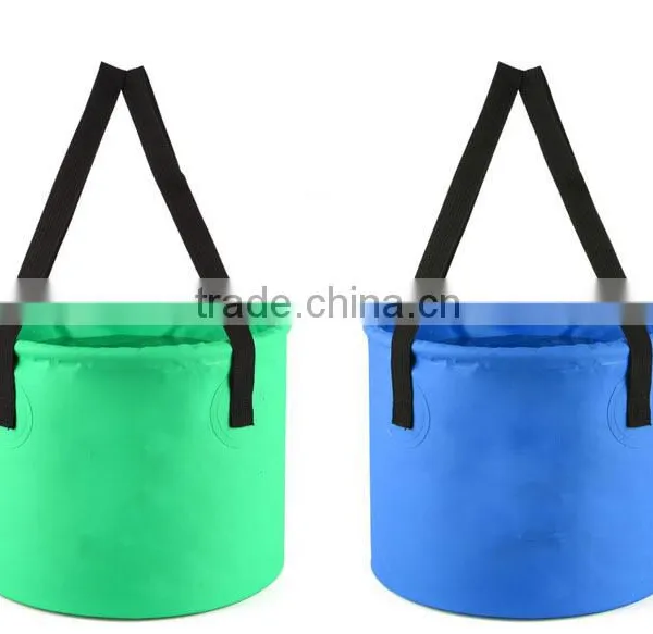 Collapsible Beach Cooler Ice Laundry Plastic Water Fishing Foldable Folding Pvc Rubber Bucket Collapsible With Lid photo-3