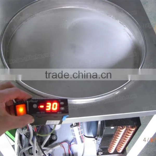 The Best Seller For Double Flat Pans Rolled Ice Cream Machine photo-2