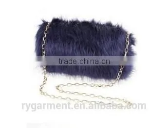 Young Girl Satchel Style Covered in Faux Fur Single Shoulder Bag, Girls Shoulder Bags