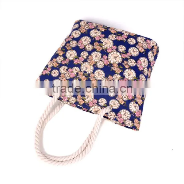 New Design Wholesale Canvas Beach Bag 2016 Tote Bag photo-4