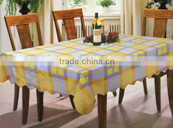 Wholesale Price for Beautiful Square Printed Vinyl Tablecloth photo-2