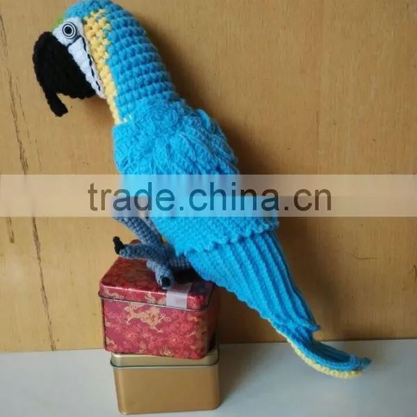 2015 Newish Design of Crochet Parrot Pattern Toys,crochet Baby Toys.