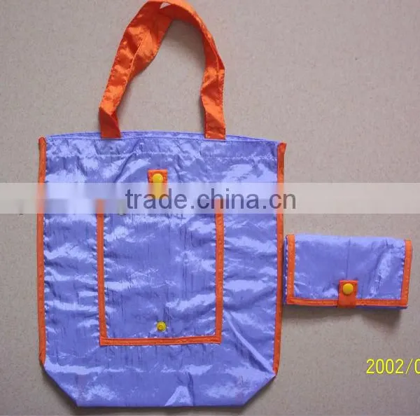 Folding Nylon Shopping Tote Bags Small Pocket