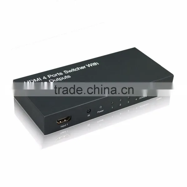 4x1 Hdmi Switch With Audio Output Support 3D HDMI Switch With Audio(Toslink+Coaxial+3.5mm Stereo) HDMI Matrix Switch 4x1 photo-4