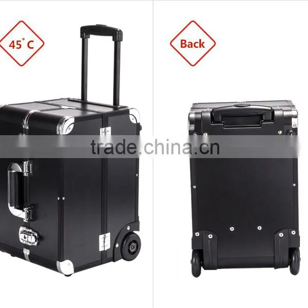 Aluminum Leopard Cosmetic Case Makeup Storage Utility Case With Extendable Trays to Organize photo-3