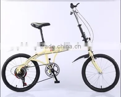 16-inch Folding Bike High-carbon Steel Bike Woman V Brake Student Bike photo-4