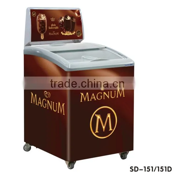 151L Curved Double Door Ice Cream Showcase Freezer photo-2