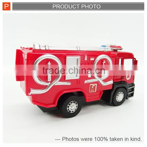 High Quality Pull Back Die Cast Toy Fire Engine Truck for Sale photo-3