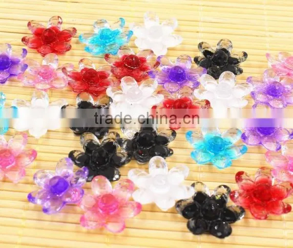Resin Flower Shinine Flower for Hair Clothes Jewelry Accessaries photo-5