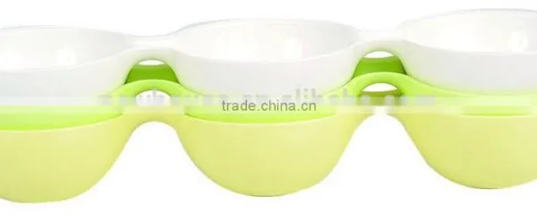 New Design Hot Selling PLA Triple Snack Bowl Dessert Bowl photo-5