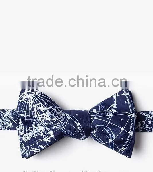 2016 Novelty Cheap Polyester Double Sided Self Tie Bow Ties for Boys photo-5