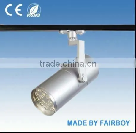 silver housing 18*1w AC85-265V led track light for clothing store