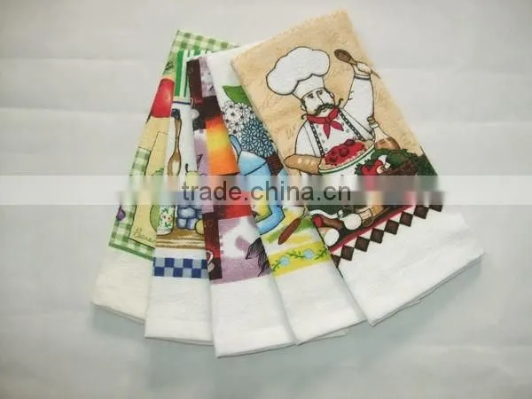 2015 Latest Design Pigment Printing Cotton Towel Printed Kitchen Towel/tea Towel China Supplier China Wholesale photo-4