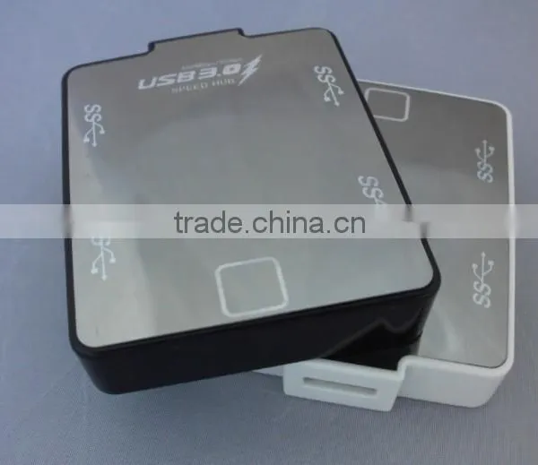 High Speed USB3.0 HUB 4Ports 5Gbps Splitter Power Adapter