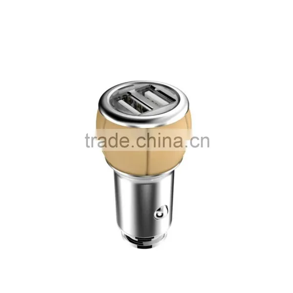 5V 2.4A Safety New Style Coloful Leather Car Charger photo-3